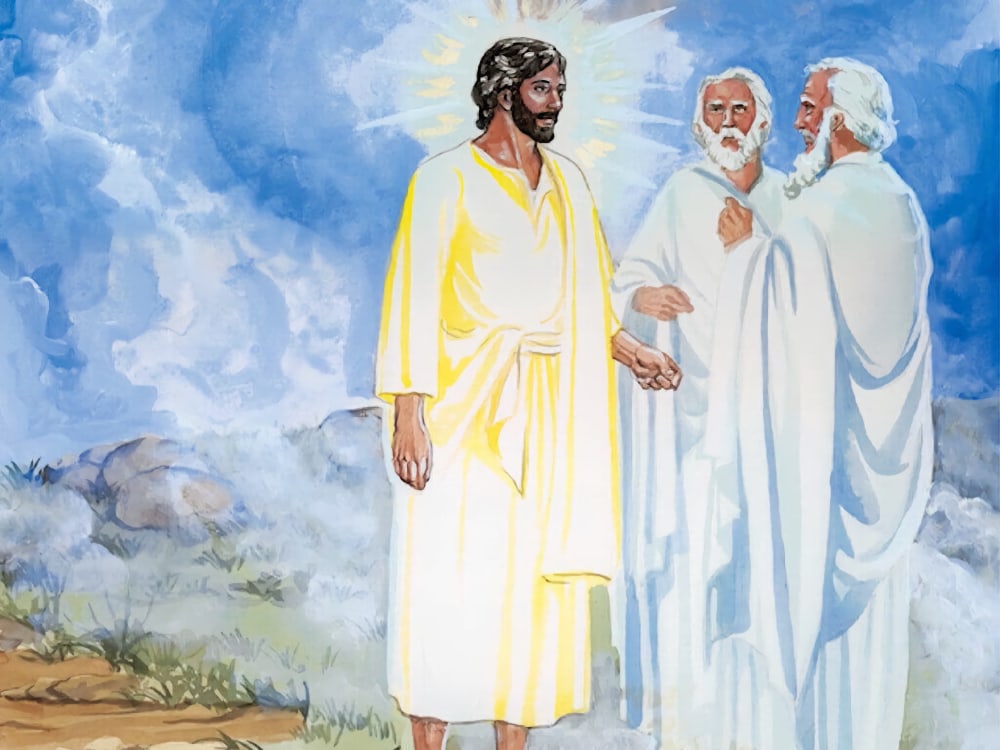 Painting of Jesus' transfiguration