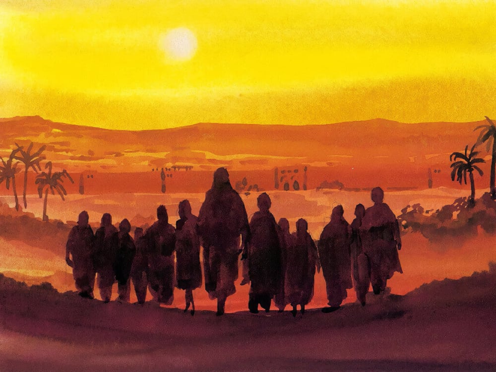 Artwork portraying temple cleansing