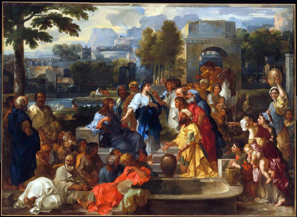 Painting of the Woman at the Well from the Bible